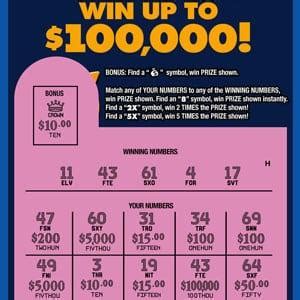 The VIRN is located on the front of the ticket under the scratch off portion of the ticket. . Wv lottery scratch off codes